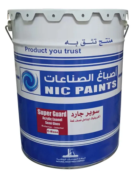 سوبر جارد  أكريلك إينامل نصف لمعة16 لتر Base - C